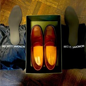 Beckett Simonon Lambert Loafers - Oak, size 11.5
